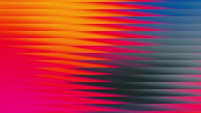 Orange red pink horizontal speed line stripe pattern as abstract motion background footage