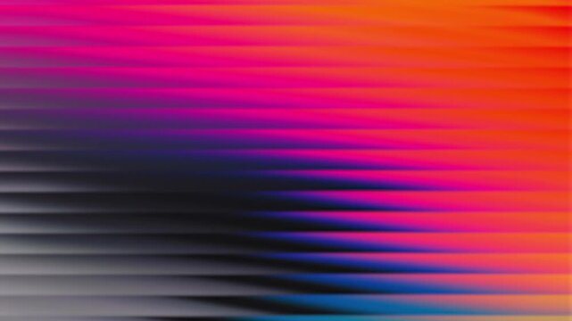 Pink orange gray horizontal stripe pattern moving as abstract colorful background footage
