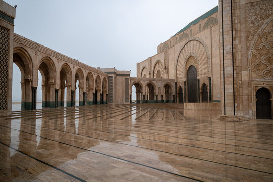 Hassan II Mosque Courtyard - Casablanca, Morocco