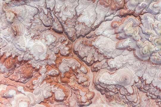 Aerial abstract view rock formations in Hanksville, Utah, USA.