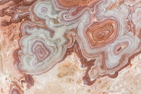 Aerial abstract view rock formations in Hanksville, Utah, USA.