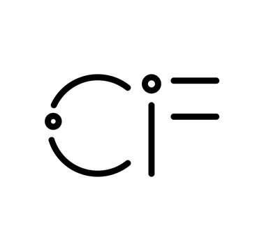 CF letter initials black colored with modern font