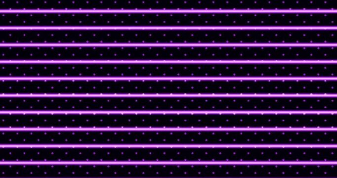 Abstract Digital Background with Flickering Neon Lines and Geometric Dot Patterns.