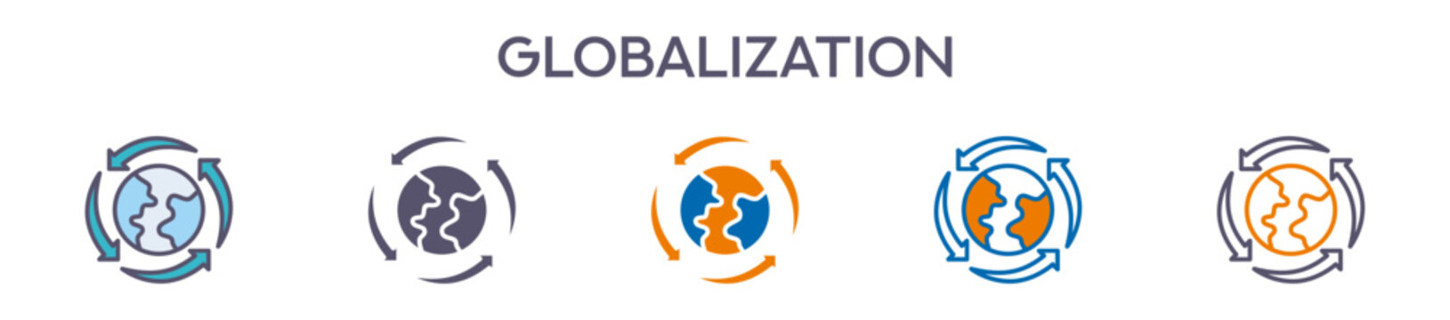 Globalization Element For Design Graphic - Multi Styles