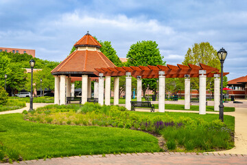 Obraz premium Union Square Park in Springfield Illinois