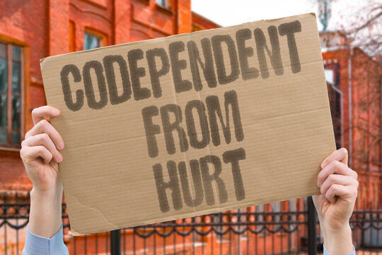 "Codependent From Hurt" Codependency develops between people with shared traumatic histories. CODEPENDENCY. TRAUMATIC. EXPERIENCES. DEVELOPS. PEOPLE.