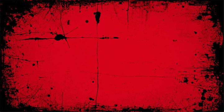 dark vintage grunge red paint textured wall background design