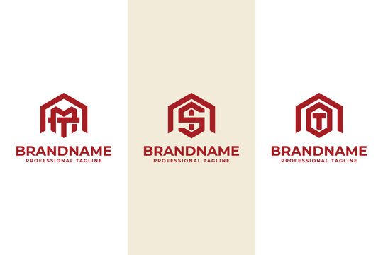 Letters NMT NSI NOT Hexagon Logo, for MTN TNM SIN INS OTN TNO Initials