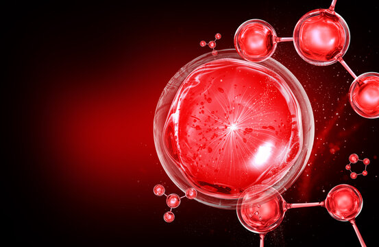 (NOT AI generate) bubble molecule background for cosmetic product