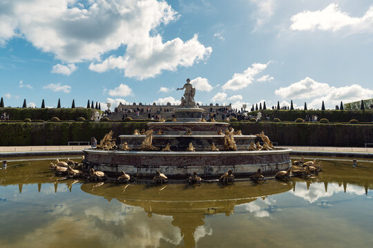 MONTERREY, NL, MEXICO - 09 MAY, Hermosa fuente del Palacio de Versalles en paris
