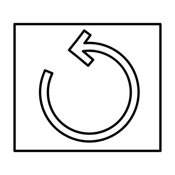 Undo linear icon
