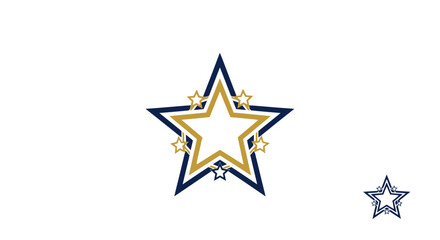 Obraz premium Celestial Symbol: A striking depiction of a star, the central emblem surrounded by a celestial glow. Illustrating concepts of aspiration and excellence.