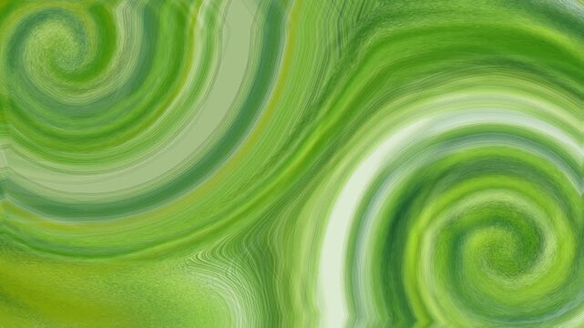 Vibrant green swirling patterns create a mesmerizing abstract illustration.