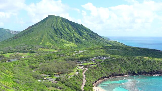 Hawai'i - Koko Head Crater Hike and view of Hanauma Bay on Oahu Island
