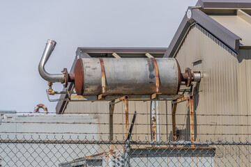 Naklejka premium Engine room exhust pipe for ventilation