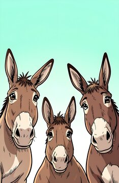 donkeys