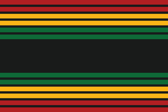 Striped Juneteenth background inspired by Pan African colors, perfect for cultural events, posters, and social media branding.
