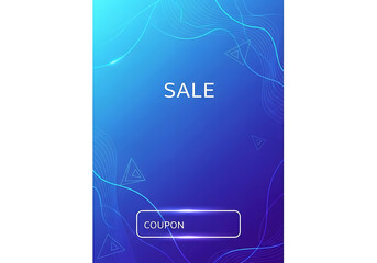 Fototapeta premium Exciting Sale Announcement, Coupon Offers, Digital Background, Online Promotion, Vibrant Environment, Eye-Catching Viewpoint