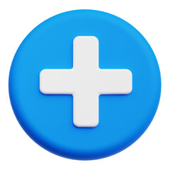Fototapeta premium Add 3D Icon Isolated On The Transparent Background