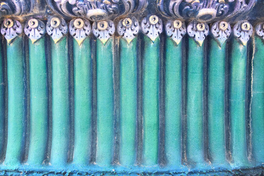 Green wall vertical patterns on background