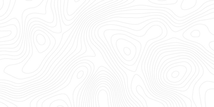 Detailed abstract contour map design with elevation lines and minimal geometric style on white background  
