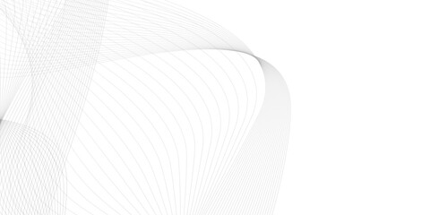 Abstract grey wave lines on transparent background. geometric border pattern. Flowing wave dot particles halftone pattern black gradient curve shape isolated on transparent background.  © Mina