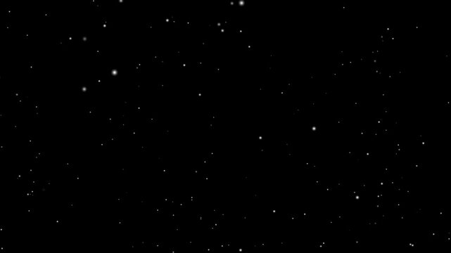 4K animated flickering starfield for night sky background,This isolated object on a transparent background is ideal for overlaying.
Glittering night sky star dust falling animation.
