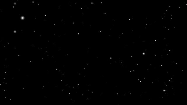 4K animated flickering starfield for night sky background,This isolated object on a transparent background is ideal for overlaying.
Glittering night sky star dust falling animation.