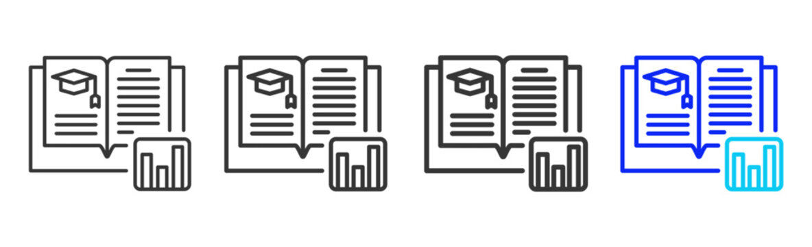 edu finance Icon Collection Creative Outline Style for Financial Planning Money Management Banking Investment Mobile App and Business Design Modern Finance Kit