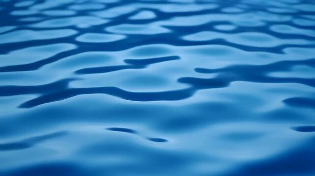 Abstract Blue Water Texture with Smooth Flowing Motion