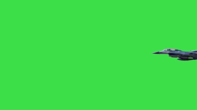 Military Jet F16 Green Screen Video