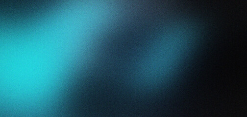 Grainy gradient background with cyan light leaks on black, dark abstract texture with soft teal glow and film noise, moody aesthetic backdrop for cinematic overlays and modern digital design. © VEXLO