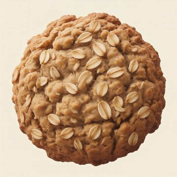 Oatmeal cookie with oats on top