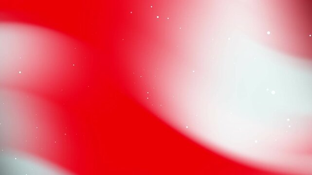Dynamic red and white gradient waves with glowing white particles, perfect for patriotic, corporate, and high-energy cinematic video backgrounds. 