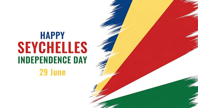 Seychelles independence day flag icon