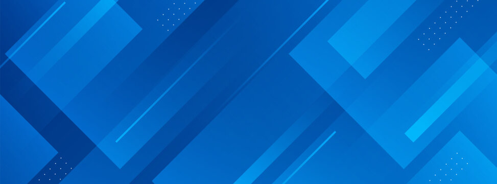 Abstract Blue Geometric Background with Dynamic Lines and Shapes for Modern Design Projects