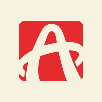 Letter A modern logo design