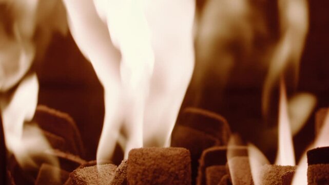 Abstract Fire Flame Background, factory, Brazil
