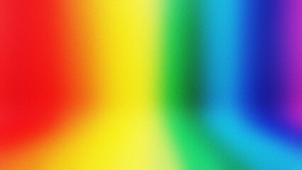 Rainbow gradient blurred background celebrating Pride Month during summer with vibrant soft light and copy space © CreativeArtnest