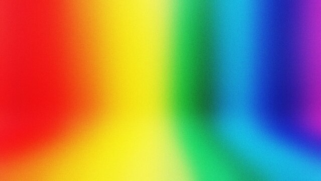 Rainbow gradient blurred background celebrating Pride Month during summer with vibrant soft light and copy space