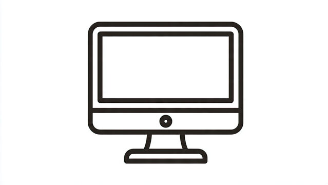 computer monitor with blank screen