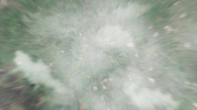 Earth zoom from Barnsley - United Kingdom - And zoom out through clouds and atmosphere into space. Satellite view.