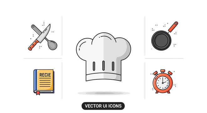 Chef Hat Cooking Symbol Icon.