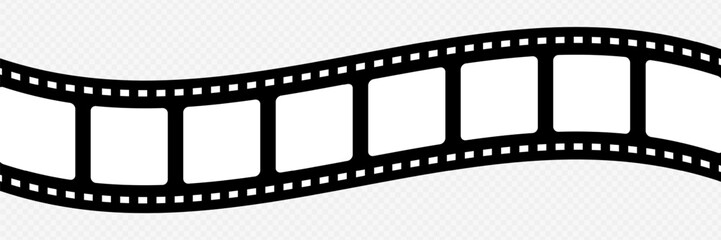 Fototapeta premium Vintage Film Strip Frames and Cinema Reel Borders Vector Collection