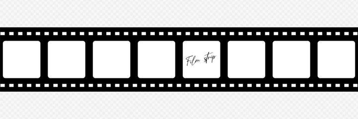 Fototapeta premium Vintage Film Strip Frames and Cinema Reel Borders Vector Collection