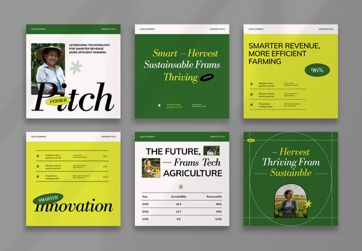 Agriculture Social Media Post Layout