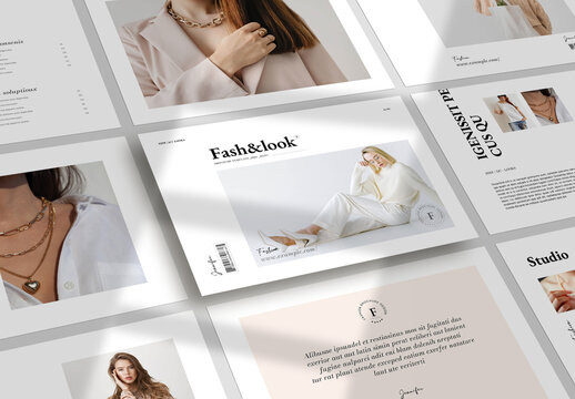 Look Book Template Layout