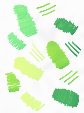 lines and scribbles of various sizes and tones hand drawn with pen markers