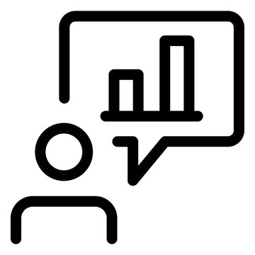 Person presents statistics on Artboard 304
