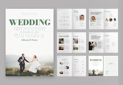 Wedding Digital Photo Book Template